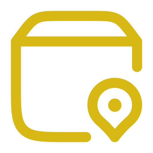 Minimalist map marker symbol design